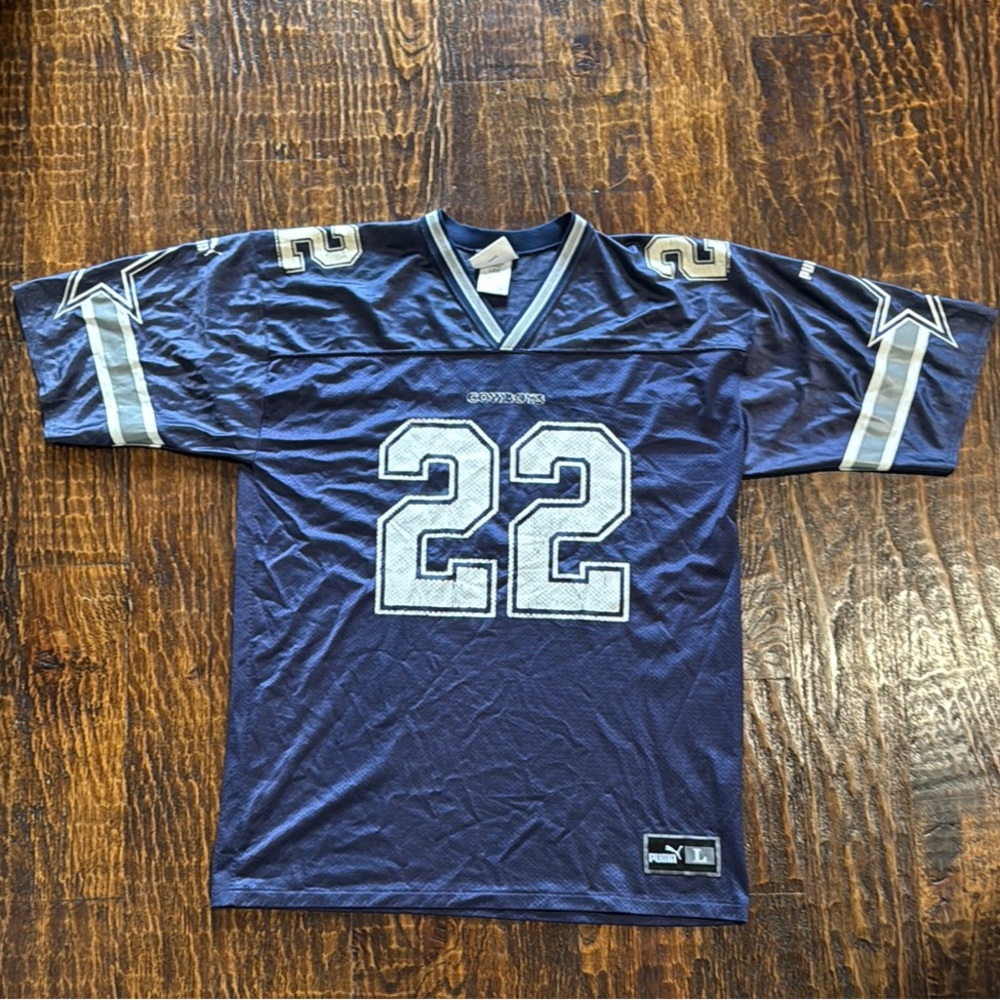 Puma Vintage Emmett Smith (Dallas Cowboys) Jersey Size L